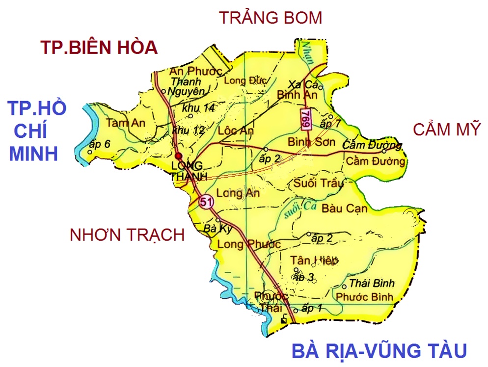 Thông tin quy hoạch xã Phước Bình, huyện Long Thành