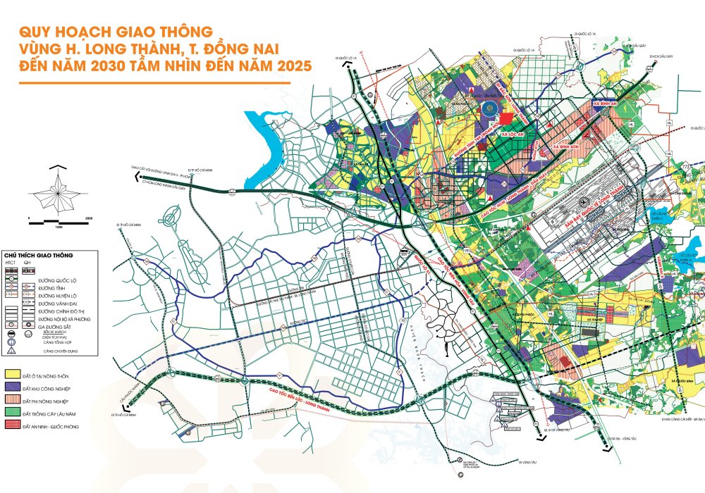 Thông tin quy hoạch hạ tầng giao thông tại Long Thành