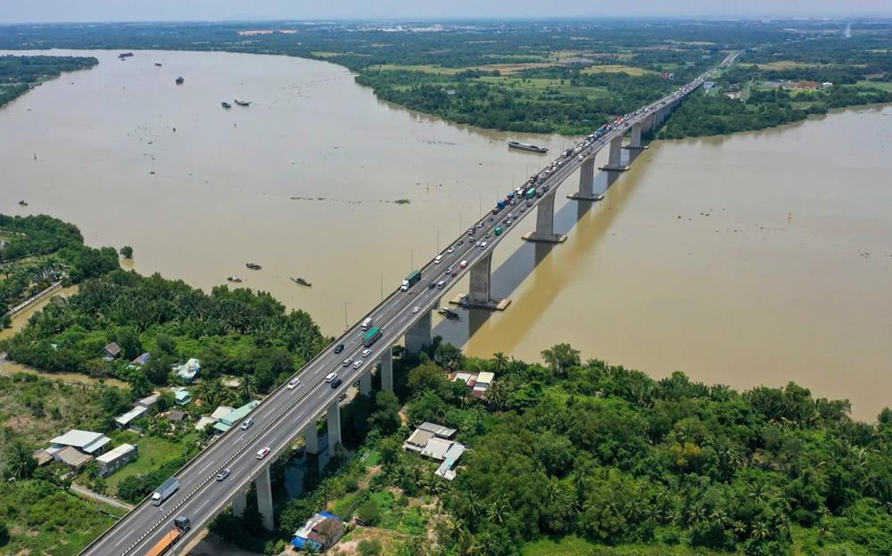 Toàn cảnh cầu Long Thành nằm trên tuyến (nguồn ảnh: Duy Anh).